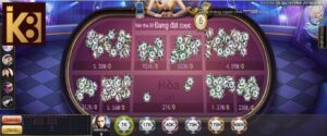 Giao diện chơi Baccarat K8vip