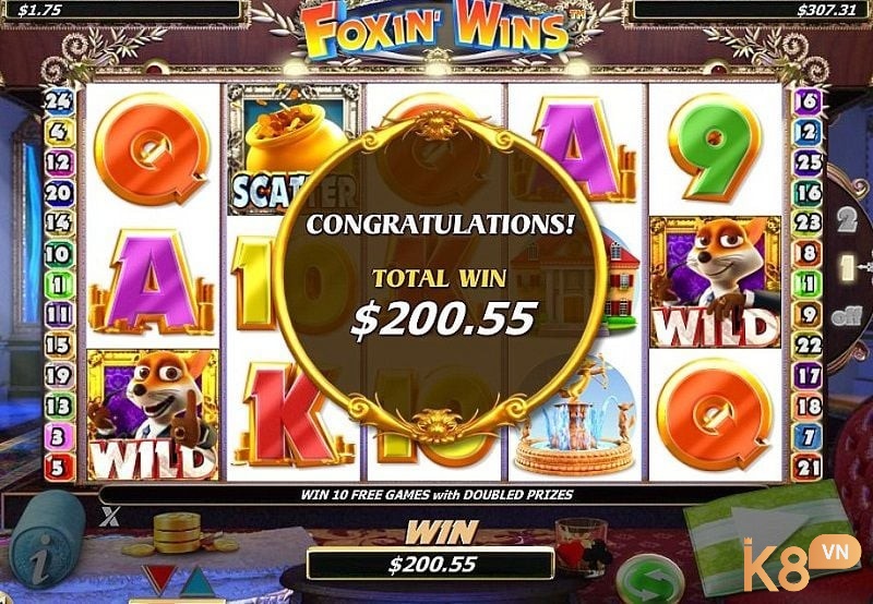 Có thể đạt được Total Win lên đến 200.55$