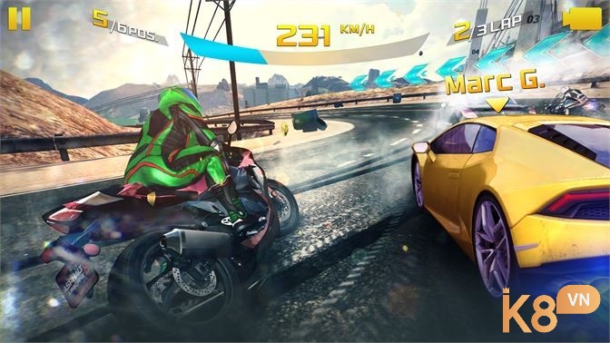 Đồ họa trong Game Asphalt 8: Airborne