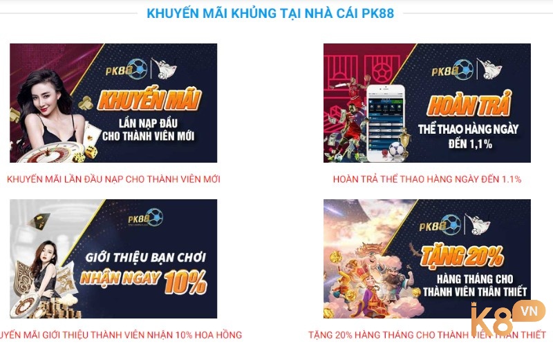 Người chơi cần truy cập vào link của nhà cái PK88