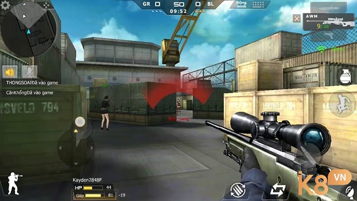 Lối chơi game Crossfire theo hướng bắn súng góc nhìn thứ nhất