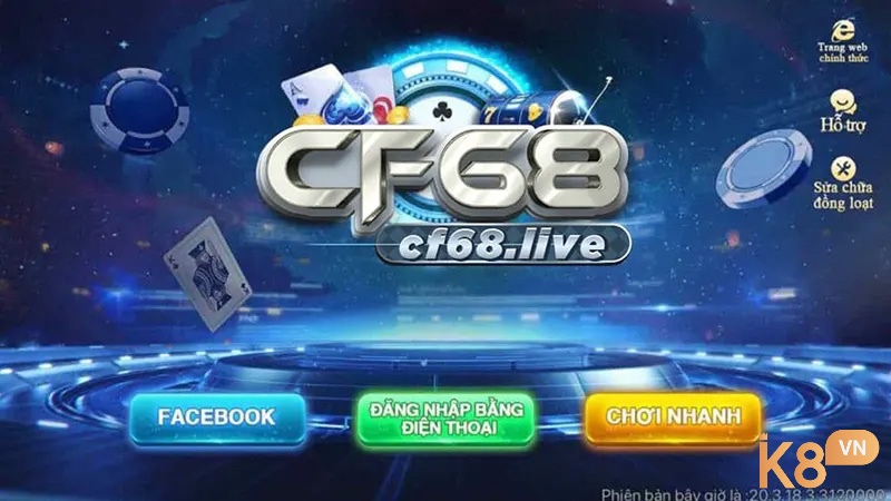 Cùng k8vip.info tìm hiểu về cách tải game CF68 nhé