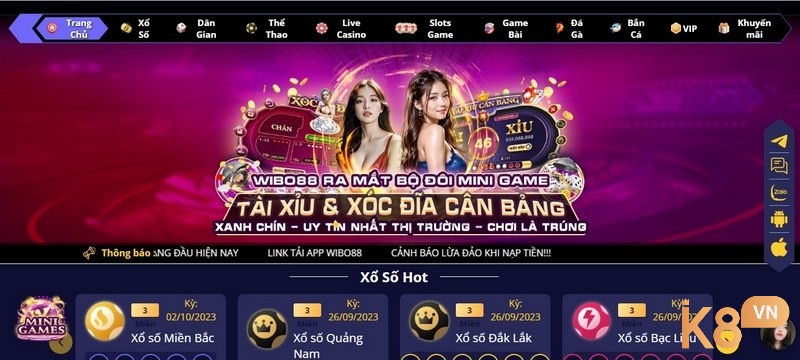 Những kho game hấp dẫn cho người chơi khi tải Wibo88 thành công