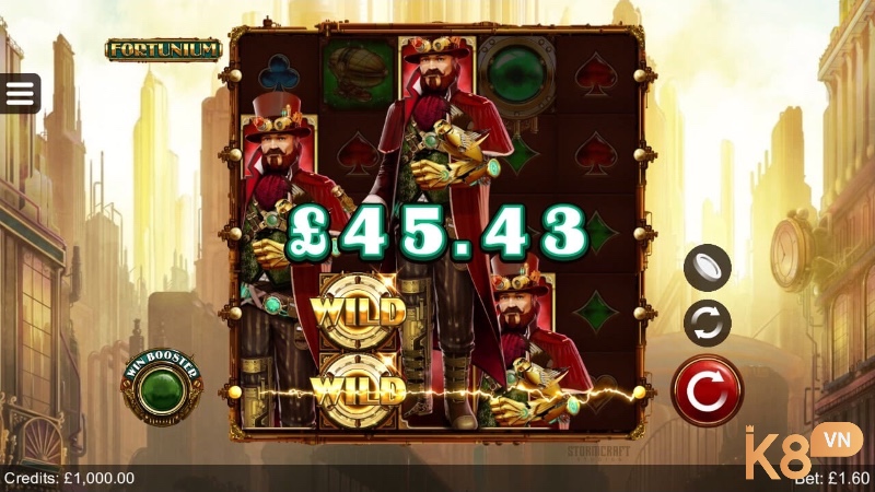 Tỷ lệ trả thưởng của Fortunium Slot cực cao, kích thích người chơi tham gia