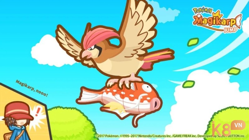 Game Pokemon mobile giả lập về việc nuôi cá Magikarp