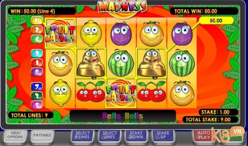 Fruit Madness mang đậm hơi thở cổ điển của các máy slot trái cây truyền thống